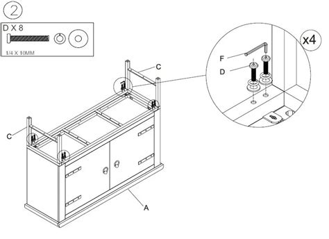 ASHLEY A4000505 Furniture Accent Cabinet Instruction Manual