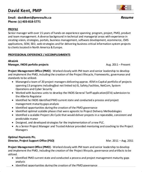 Project Management Resume Example - 10+ Free Word, PDF Documents Download | Free & Premium Templates