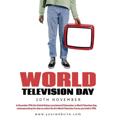 World Television Day Poster Modelo | PosterMyWall