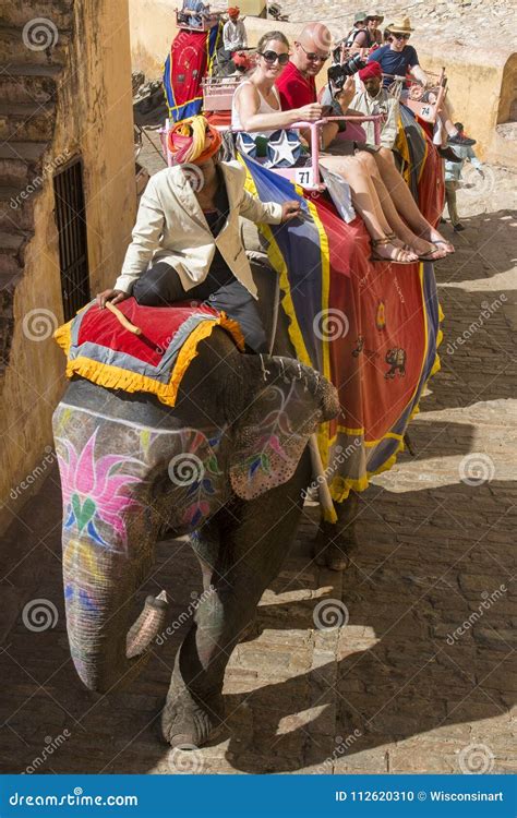 Elephant Ride, Tourists, India Travel, Vacation Fun Editorial Image - Image of elephant, tourism ...