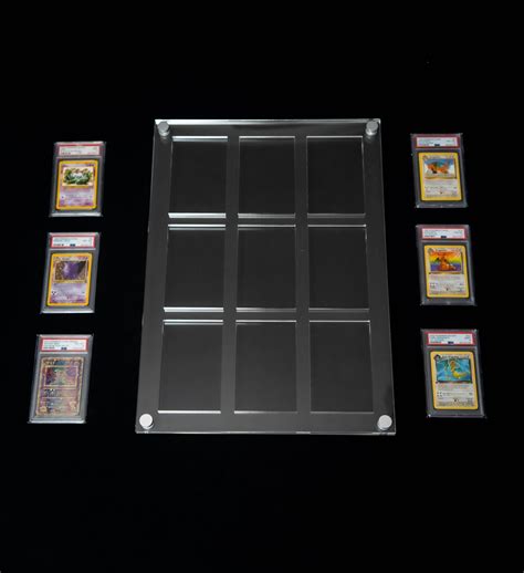 Pokemon card PSA slab display frame - 3x3