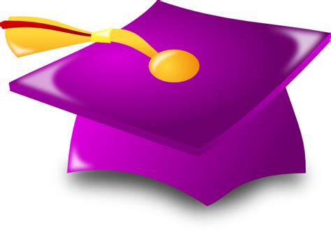 purple graduation cap clipart - Clip Art Library