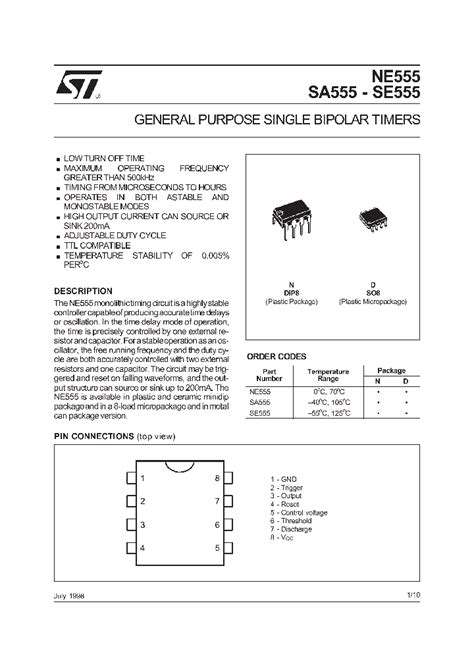 NE555_249921.PDF Datasheet Download --- IC-ON-LINE