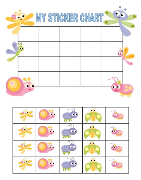 Free Printable Sticker Charts