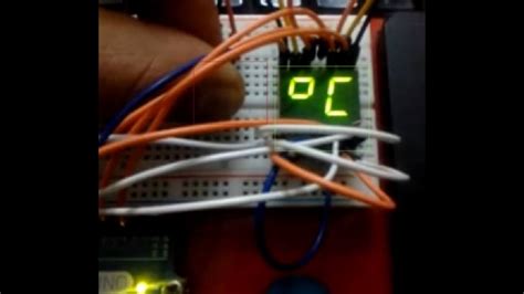 Arduino 7 segment display thermometer - YouTube