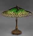 The 25" Lotus leaf lamp of Dr.Grotepass-Studios. Tiffany Lamps and ...
