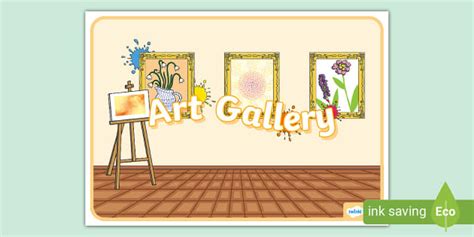 Art Gallery Sign (teacher made) - Twinkl