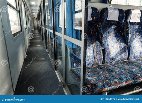 Interior of a train vagon stock image. Image of design - 116264475