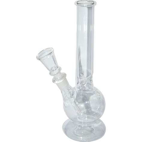 Single Glass Smoking Pipe Ice Bong (Transparent)