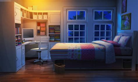 Aggregate more than 81 anime bedroom background night latest - in ...