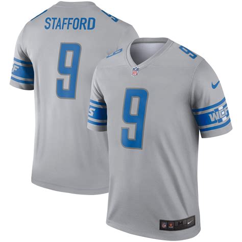 Matthew Stafford Detroit Lions Nike Inverted Legend Jersey - Gray ...