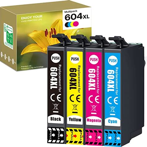 Tomokep 604XL Compatible Ink Cartridges Replacement for Epson 604 XL Ink Cartridges for Epson XP ...