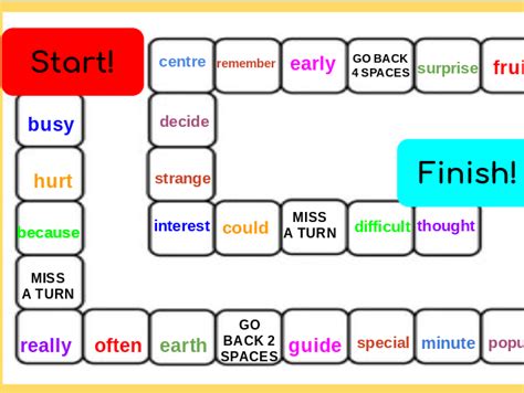 Year 3 & 4 Spelling Board Game | Teaching Resources