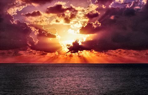 Light Rays Sunset - Openclipart