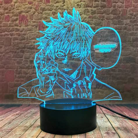 Buy Satoru Gojo Itadori Yuji 3D Illusion Jujutsu Kaisen LED Anime Lamp 16 Colors Change Remote ...