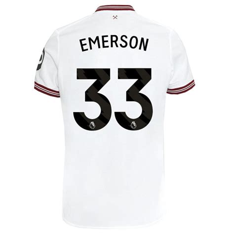 Umbro West Ham Emerson Away Jersey w/ EPL + No Room For Racism Patches - Soccer Wearhouse