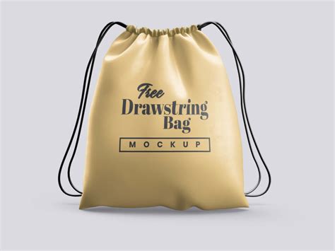 Drawstring Bag Mockup PSD - Free Download