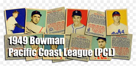 1949 Bowman Pacific Coast League Baseball Cards - College Baseball, HD ...