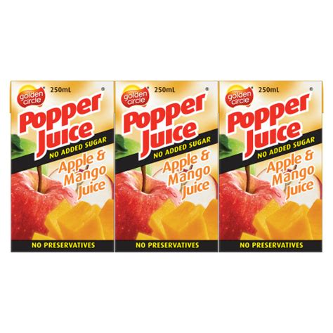 Golden Circle® Popper® Apple & Mango Juice 250mL