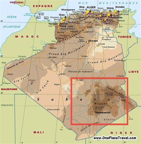 Tibesti Mountains Mapa - Popular Century