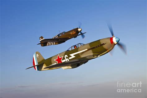 A Yakovlev Yak-9 Fighter Plane Photograph by Scott Germain - Fine Art ...