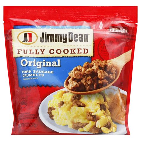 Jimmy Dean Fully Cooked Original Pork Sausage Crumbles 9.6 oz | Shipt