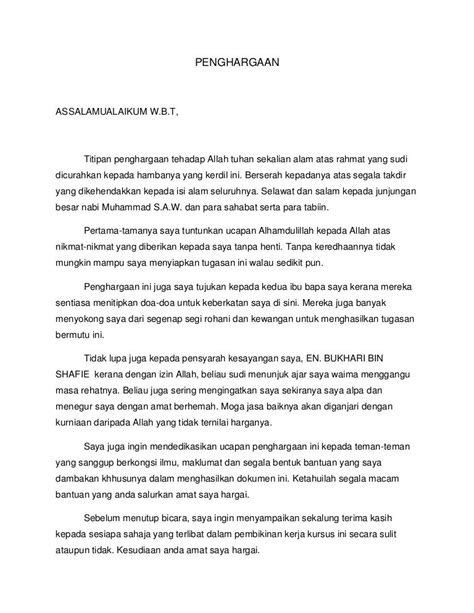 Contoh Penghargaan Kertas Kerja Pemeriksaan Kesehatan - IMAGESEE