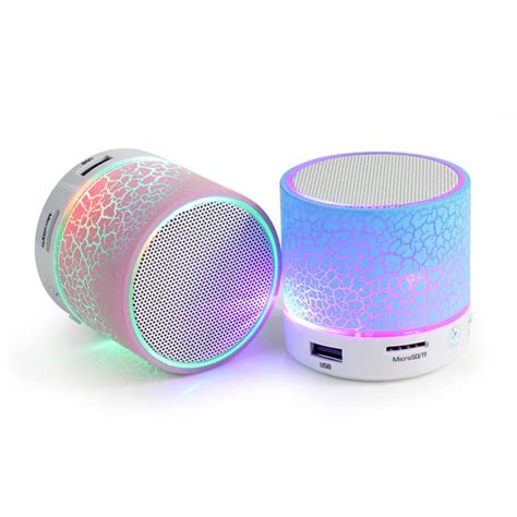 LED Portable Mini Bluetooth Speakers Wireless Hands Free Speaker With ...