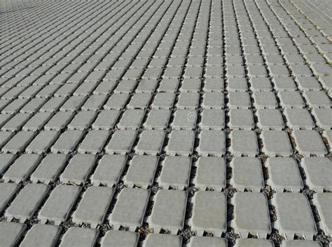 Absorbent Porous Paving Absorbs a Lot of Rainwater in a City Parking Lot. Stock Image - Image of ...