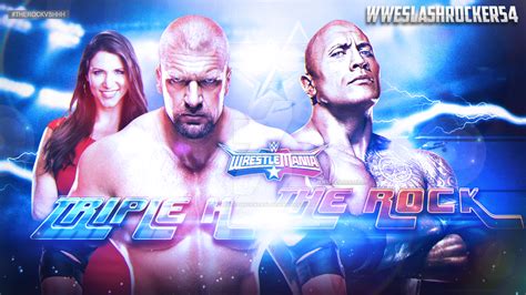 WWE Wrestlemania 32 - Triple H vs The Rock by WWESlashrocker54 on ...