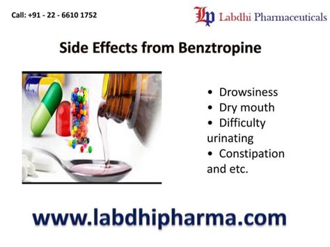 Benztropine mesylate injection | PPT