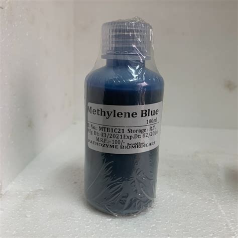 Methylene Blue Staining Solution, Bottle at Rs 100/bottle in Pune | ID ...