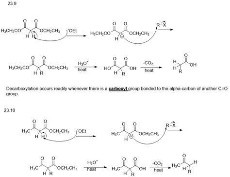 [Solved] Malonic Ester Synthesis (23.9) In this series of reactions ...