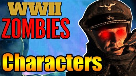 Call of Duty WW2 Zombies Characters Info - New Maxis - COD 2017 Zombies - YouTube