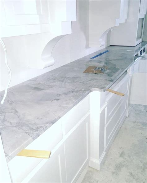 Super White Quartzite Countertop by @mytexashouse | Countertops, Kitchen countertops laminate ...