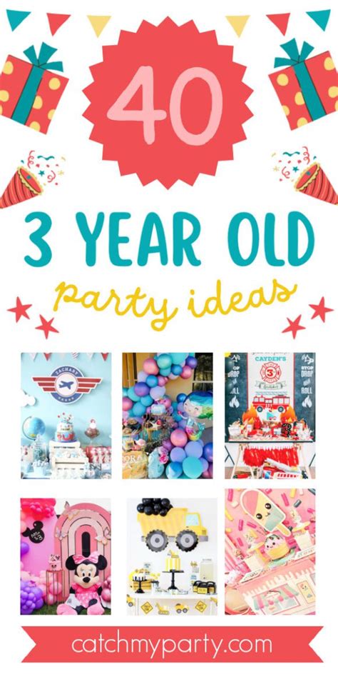 40 Amazing 3-Year-Old Party Ideas For Girls and Boys in 2024 | Catch My Party