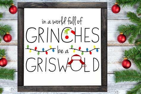 Christmas Wood Signs in A World Full of Grinches Be A - Etsy