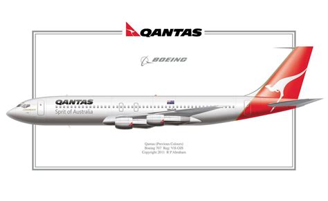 Qantas Boeing 707 Combo Aviation Design - Modified Airliner Photos ...