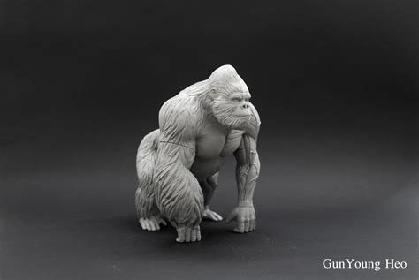 ArtStation - Gorilla Anatomy & 3D PRINT object, kunyoung heo Zbrush, Gorilla, Anatomy, 3d ...