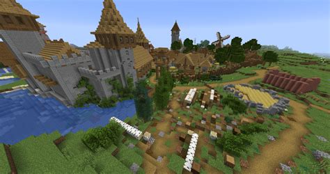 Minecraft castle and village map - tastybda