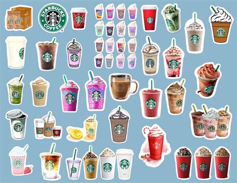 Starbucks Sticker Pack Cute Stickers Starbucks Logo Printable Stick – NBKomputer