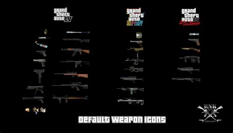 GTA.ru :: GTA 4 :: GTA San Andreas / GTA IV / Файлы / GTA 4 "Default Weapon Icons" игры онлайн ...