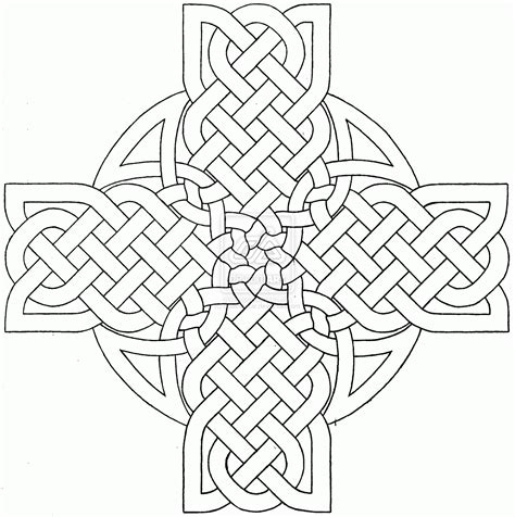 Free Printable Celtic Cross Coloring Pages - Coloring Home