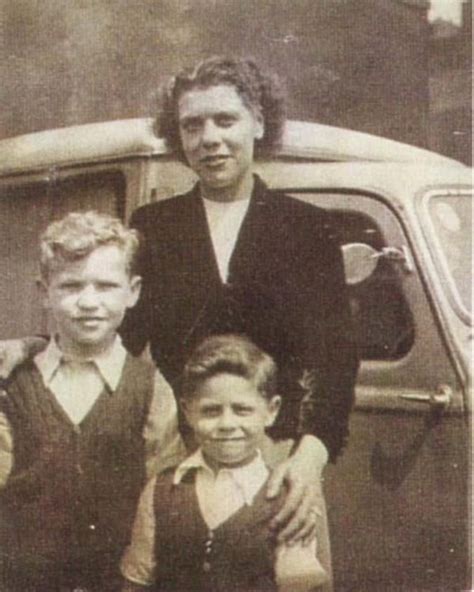 Young Mark Feld (r) with his older brother and mother (c. early 1950's ...