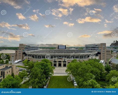 Aerial View of Notre Dame Stadium Editorial Photo - Image of aerospace ...