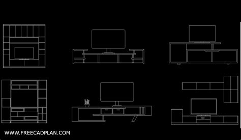 TV Unit Free Dwg Drawing –, 53% OFF