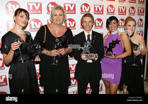 Coronation Street cast members after winning the Best Soap award at the ...