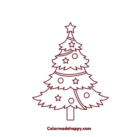 How to Draw a Christmas Tree: Step by Step