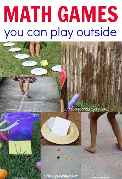 Outdoor Math Games for Kids! Make math practice fun by taking it ...