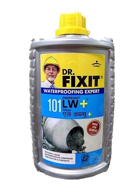 K.G.N 101 DR. FIXIT PIDIPROOF LW+ Integral Liquid Waterproofing Compound for Concrete and ...